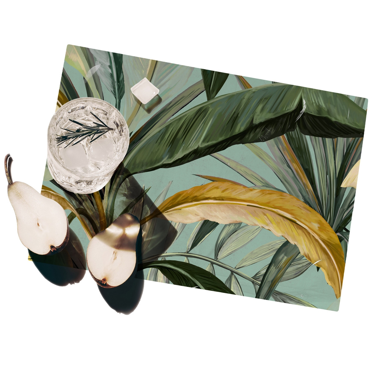 Set 2 tovagliette americane design botanico 42x30o 42x30 Foresta Verde Promozione Set 2 tovagliette americane design botanico 42x30o 42x30 Foresta Verde Promozione