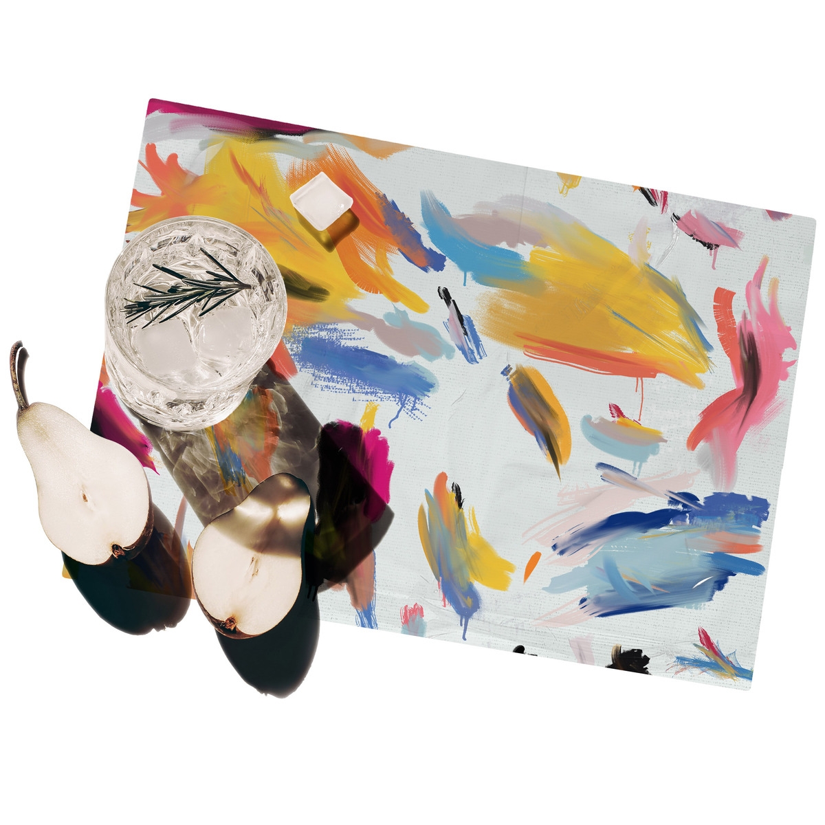 Set 2 tovagliette americane colorate plastificate lavabili Pennellate Promozione Set 2 tovagliette americane colorate plastificate lavabili Pennellate Promozione