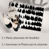 Set 2 tovagliette americane da colazione stile moderno 42x30cm Queen Vendita