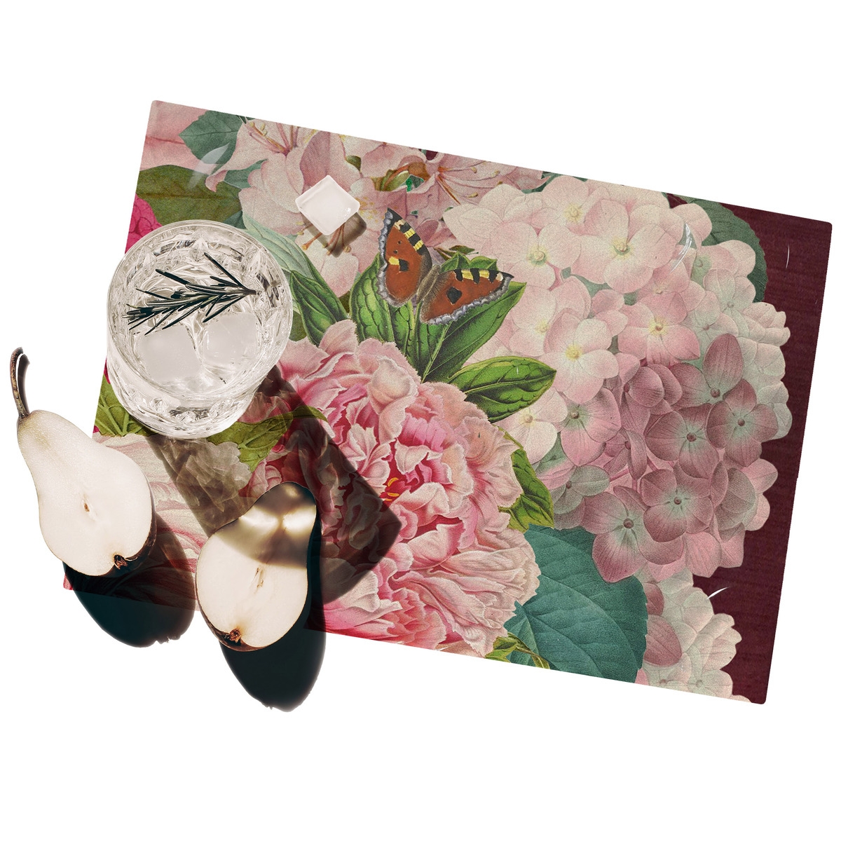 Set 2 tovagliette americane stile floreale plastificate lavabili Velvet Promozione
