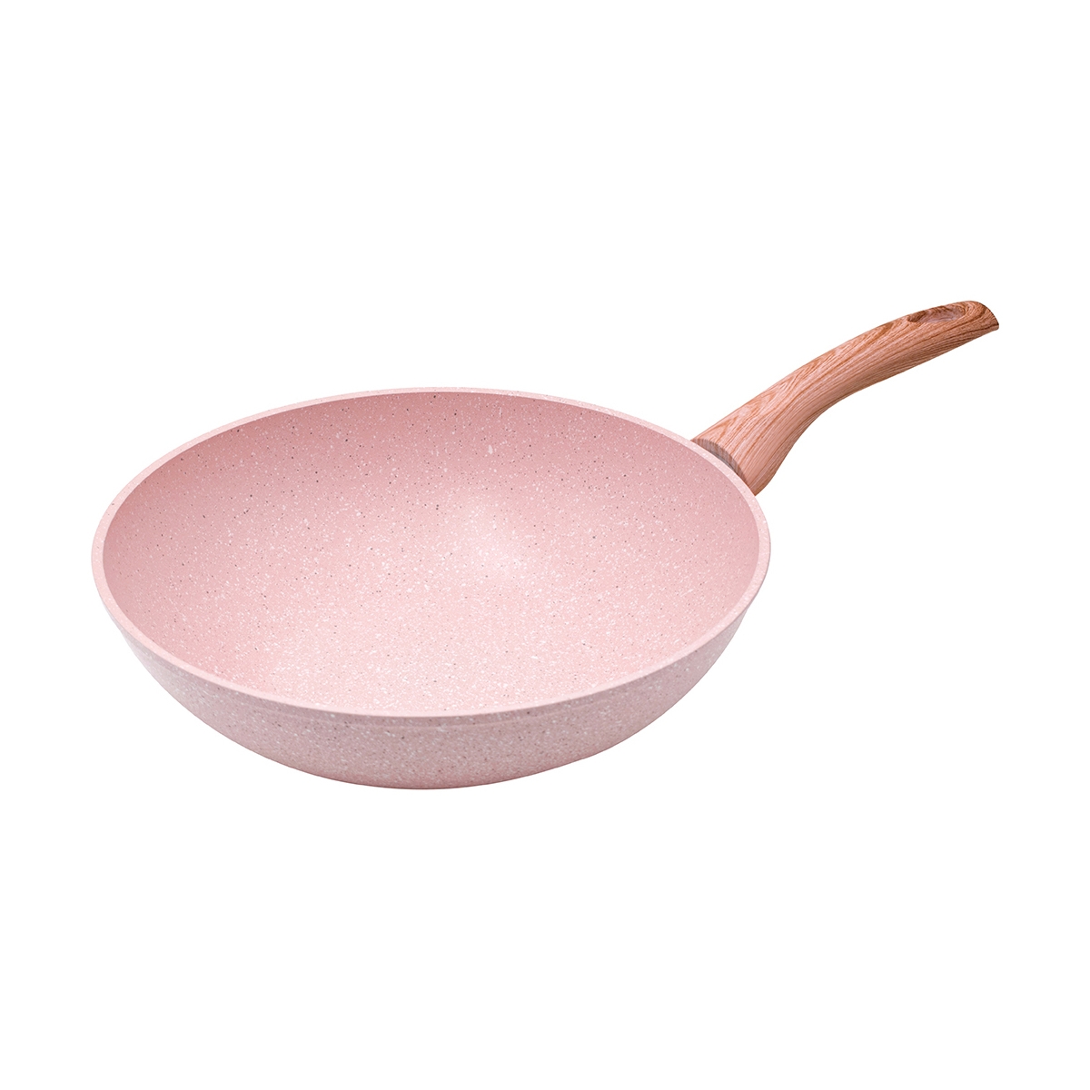 Padella 28cm antiaderente wok effetto granito rosa Bisetti Stonerose Promozione Padella 28cm antiaderente wok effetto granito rosa Bisetti Stonerose Promozione