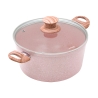 Set di pentole e padelle antiaderenti 13 pezzi granito rosa Stonerose Caratteristiche