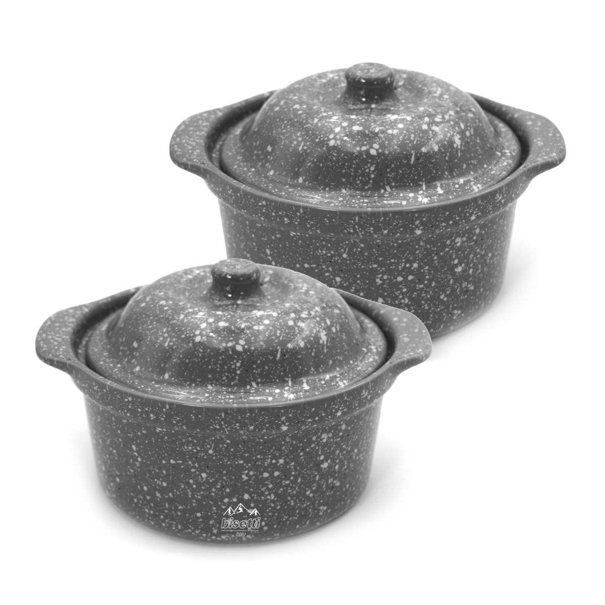 Set de 2 cocottes antiadhésives en céramique stoneware Pierre Gourmet Promotion Set de 2 cocottes antiadhésives en céramique stoneware Pierre Gourmet Promotion