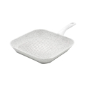 Bistecchiera antiaderente 28x28cm con manico legno bianco Stonewhite Promozione