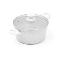 Batteria 6 pezzi padelle bistecchiera in alluminio antiaderente Stonewhite Saldi