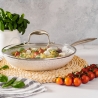 Batteria 13 pezzi padelle pentola bistecchiera antiaderenti Stonewhite Misure