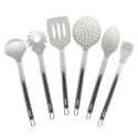Ensemble de 6 ustensiles de cuisine en silicone avec support en métal Stonewhite Offre