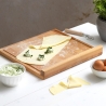 Tagliere in legno di faggio 40x36cm per cucina Bisetti Vendita