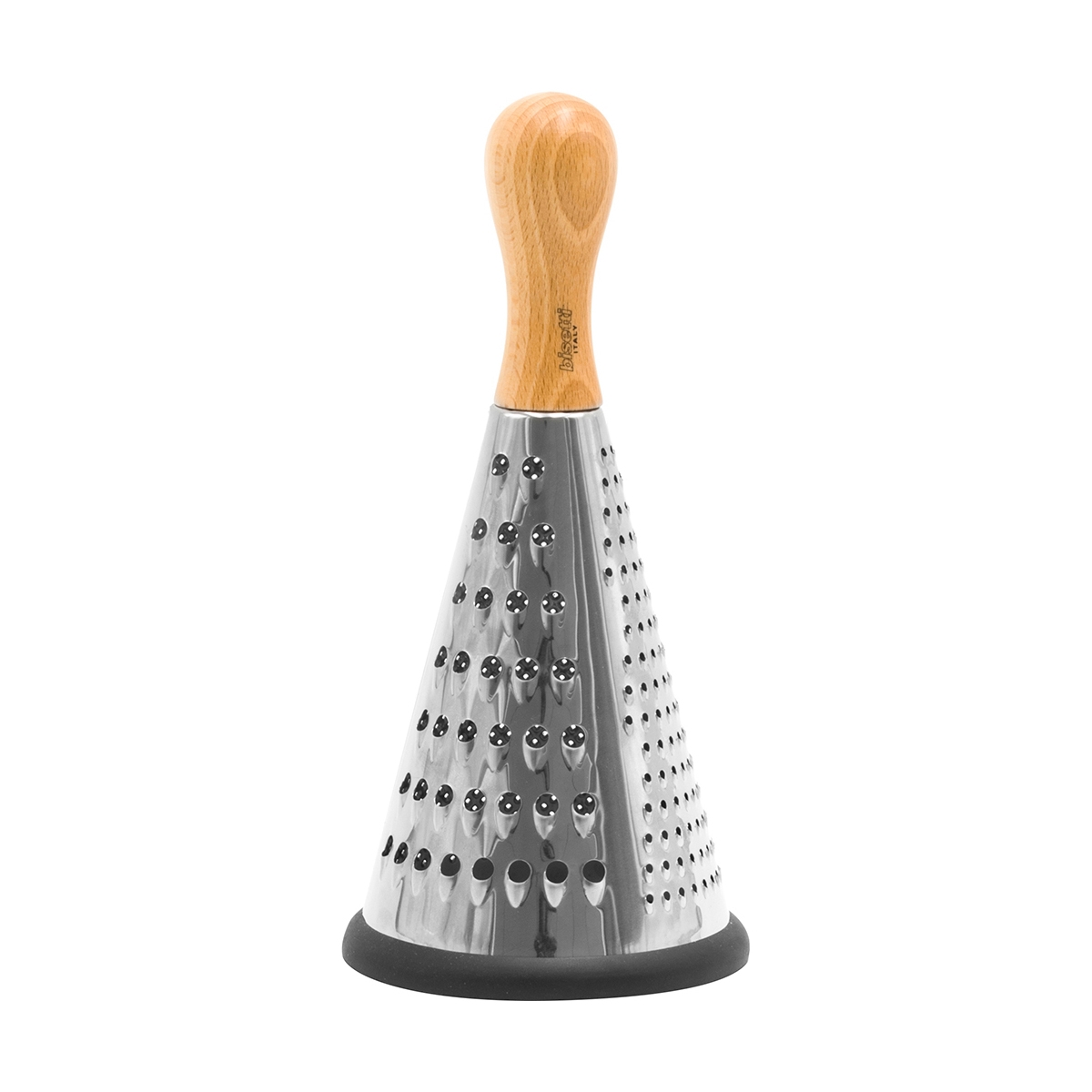 Râpe à main en acier inoxydable conique 3 lames manche en bois Bisetti Promotion Râpe à main en acier inoxydable conique 3 lames manche en bois Bisetti Promotion