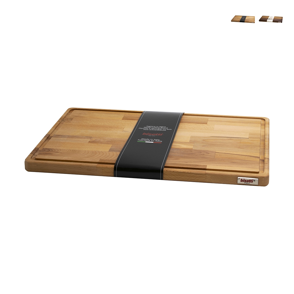 Grande planche à découper en bois avec rigole à jus 50x35x2cm Bisetti Promotion Grande planche à découper en bois avec rigole à jus 50x35x2cm Bisetti Promotion