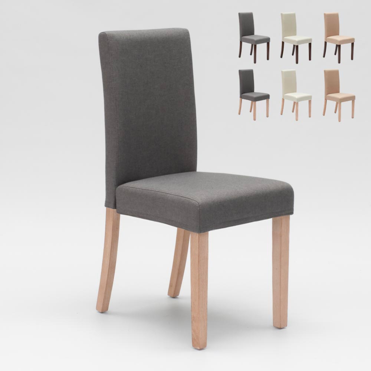 Sedia in legno imbottita stile henriksdal per cucina sala da pranzo Comfort Sedia in legno imbottita stile henriksdal per cucina sala da pranzo Comfort