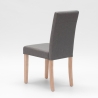 Sedia in legno imbottita stile henriksdal per cucina sala da pranzo Comfort 