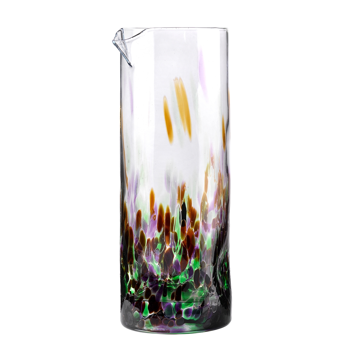 Brocca 0,9lt acqua multicolore in vetro 21cm Banderoles Promozione Brocca 0,9lt acqua multicolore in vetro 21cm Banderoles Promozione