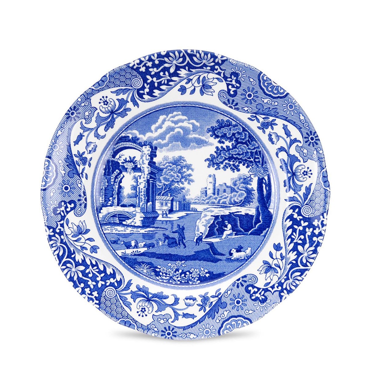 Set de 4 petites assiettes en terre cuite style anglais 19x19x2 cm Blue Italian Promotion Set de 4 petites assiettes en terre cuite style anglais 19x19x2 cm Blue Italian Promotion