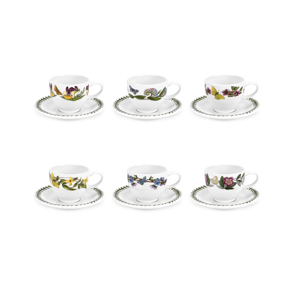 Set de 6 tasses à café en porcelaine Portmeirion Botanic Garden Promotion Set de 6 tasses à café en porcelaine Portmeirion Botanic Garden Promotion