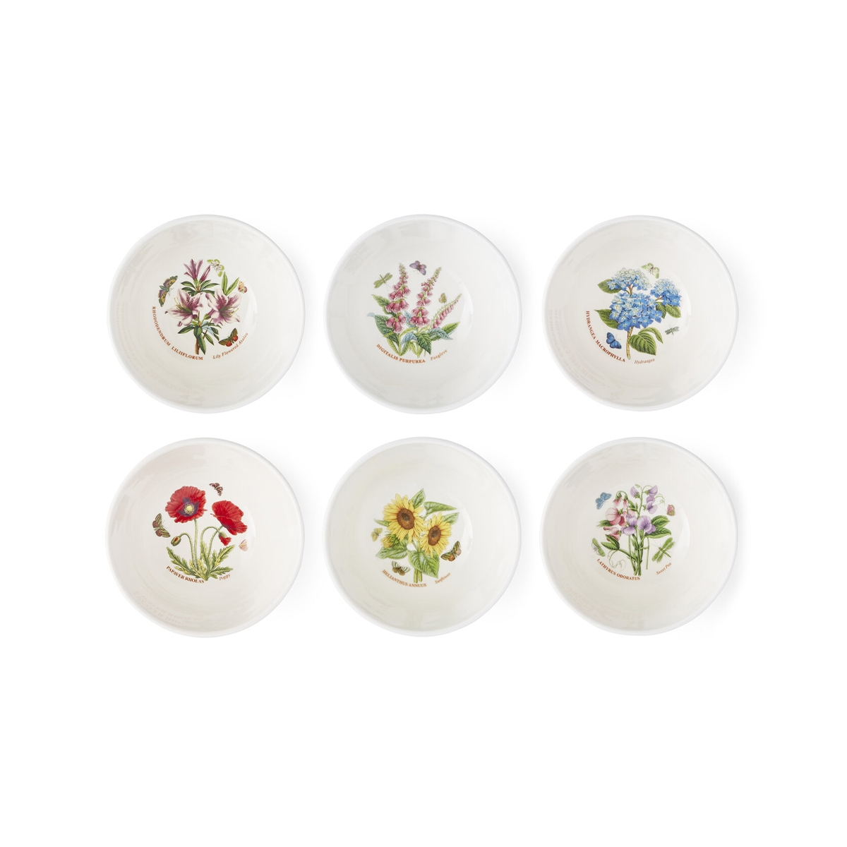 Set mit 6 stapelbaren Schalen 14 cm Portmeirion Botanic Garden Meadow Aktion Set mit 6 stapelbaren Schalen 14 cm Portmeirion Botanic Garden Meadow Aktion