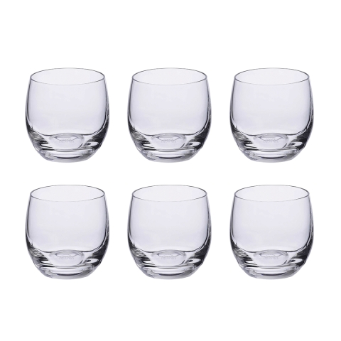 Set 6 bicchierini liquore vetro bombato cucina bar ristorante Mexico Promozione