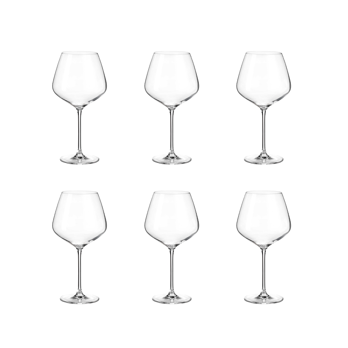 Set aus 6 Rotweingläsern Design Goccia 950ml Sinfonia Restaurant Bar Küche Aktion Set aus 6 Rotweingläsern Design Goccia 950ml Sinfonia Restaurant Bar Küche Aktion