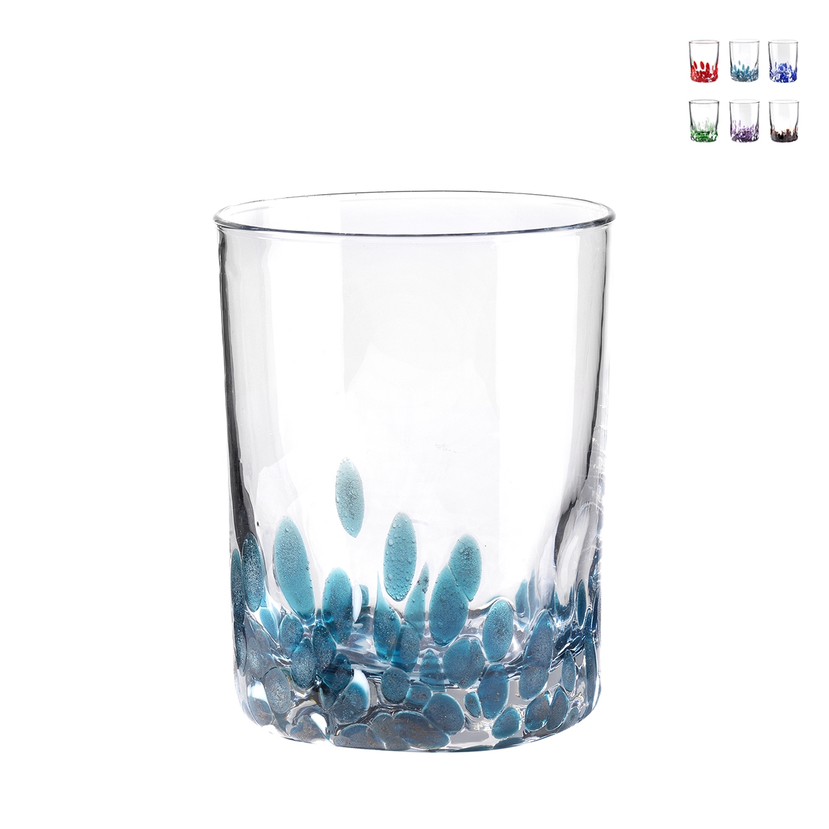 6er Set Wassergläser 10 cm aus gefärbtem Glas für Tisch und Küche Venise Aktion 6er Set Wassergläser 10 cm aus gefärbtem Glas für Tisch und Küche Venise Aktion