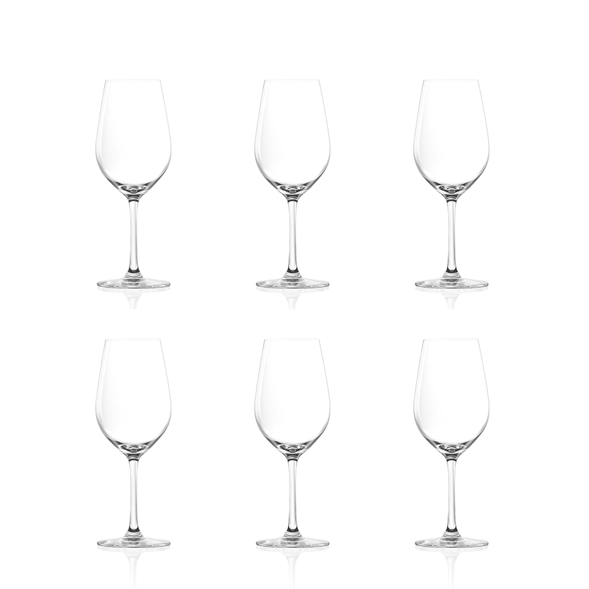 Set aus 6 Weingläsern Chardonnay 365ml Glas Tokyo Temptation Aktion Set aus 6 Weingläsern Chardonnay 365ml Glas Tokyo Temptation Aktion