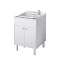 Mobile lavatoio da esterno in PVC con vasca e 2 ante Negrari 9052K Promozione