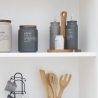 Set condimento stand in legno 5 pezzi con oliera in gres Victionary B Vendita