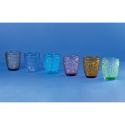 Set di 6 bicchieri acqua 300ml con lavorazione a rilievo Koralight Vendita