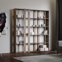 Libreria a parete 6 ripiani design moderno 178x36x204cm Kato A Large Modello