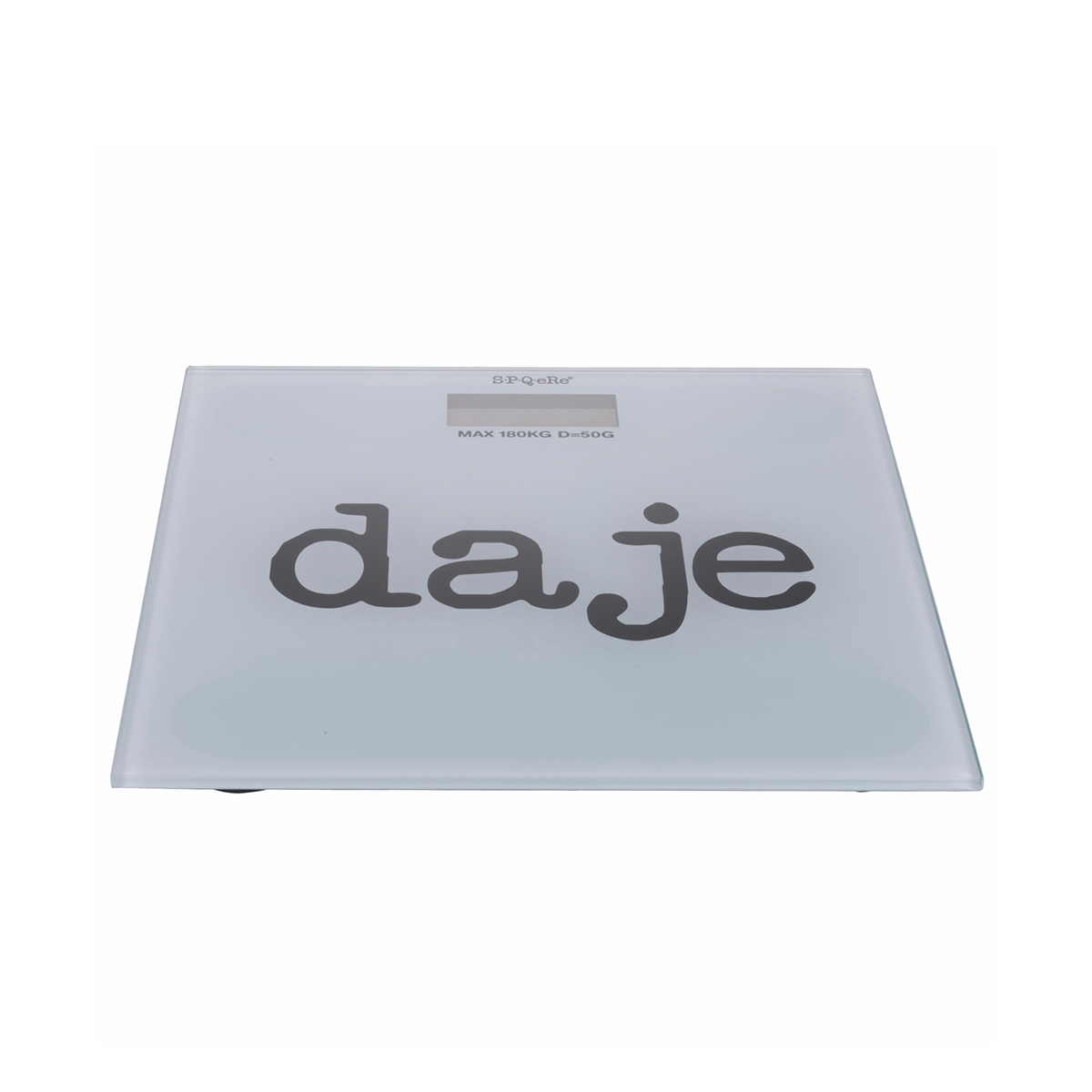 Digitale Personenwaage aus gehärtetem Glas 180kg SPQeRe Daje Aktion