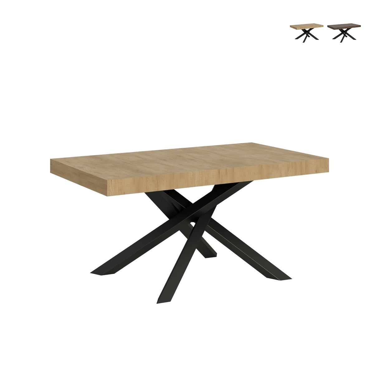 Tavolo allungabile gambe a incrocio design contemporaneo 90×160-264 Volantis Offerta Tavolo allungabile gambe a incrocio design contemporaneo 90×160-264 Volantis Offerta