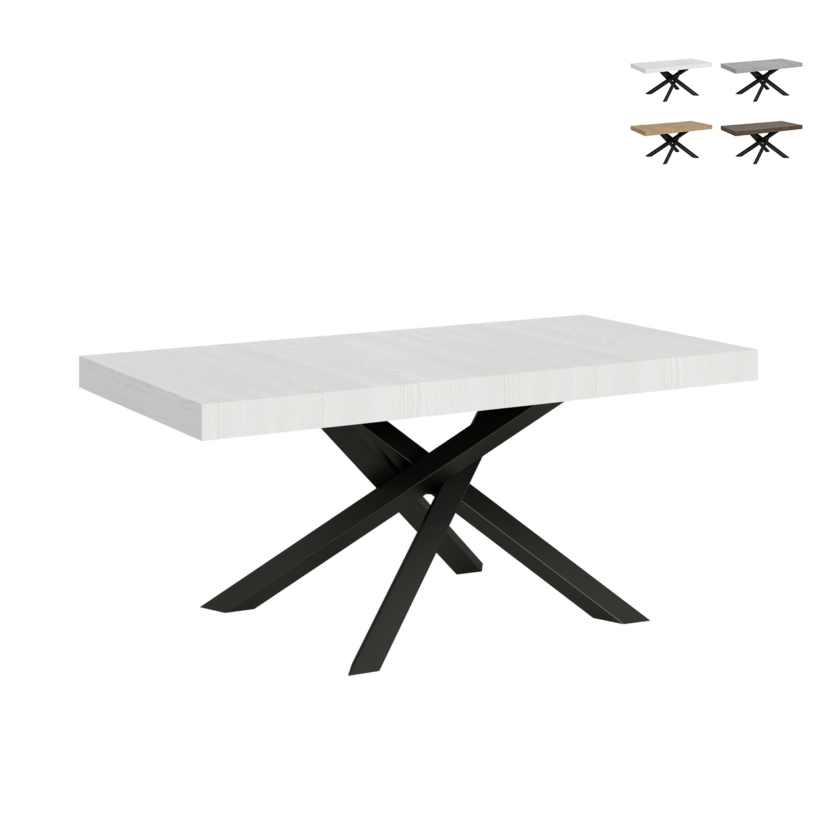 Tavolo allungabile 12 persone design moderno 90×180-284 Volantis Promozione Tavolo allungabile 12 persone design moderno 90×180-284 Volantis Promozione