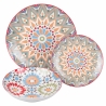 Set 18 pezzi da tavola porcellana piatti decorati stile esotico Casablanca Offerta