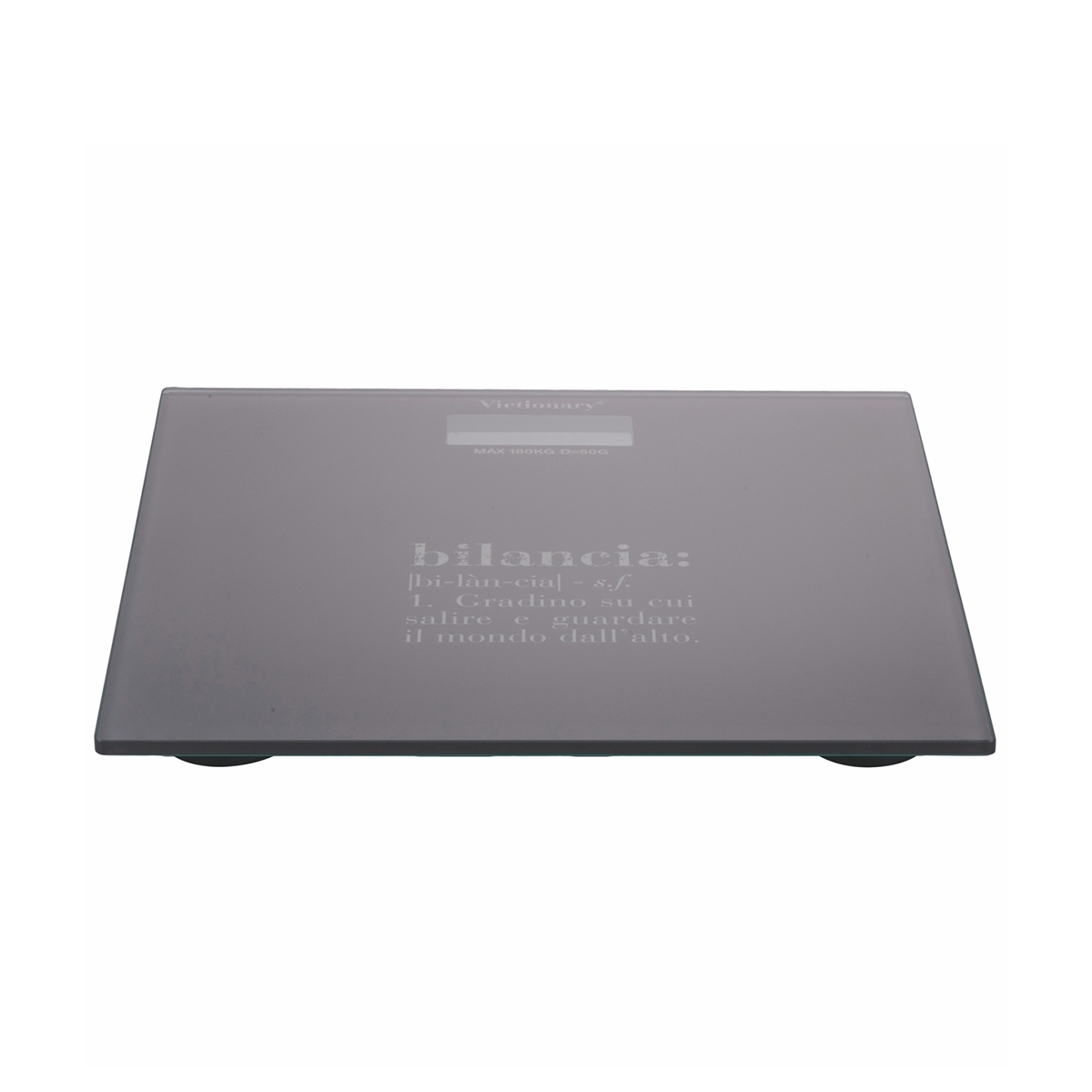 Bilancia pesapersone digitale in vetro 180kg grigio Victionary Promozione Bilancia pesapersone digitale in vetro 180kg grigio Victionary Promozione