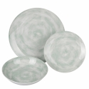 Service de table 18 pièces en porcelaine style naturel Spring City Remises