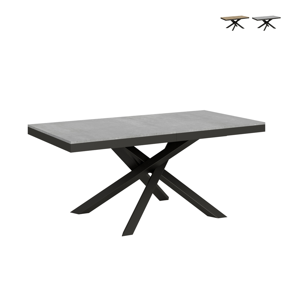 Moderner ausziehbarer Tisch mit Kreuzbeinen 90×180-440 Volantis Evolution Aktion Moderner ausziehbarer Tisch mit Kreuzbeinen 90×180-440 Volantis Evolution Aktion