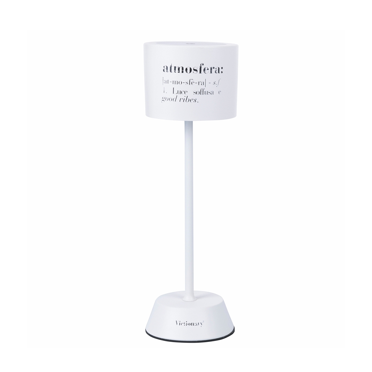 Lampada da tavolo ricaricabile LED sensore touch bianca Victionary Promozione Lampada da tavolo ricaricabile LED sensore touch bianca Victionary Promozione