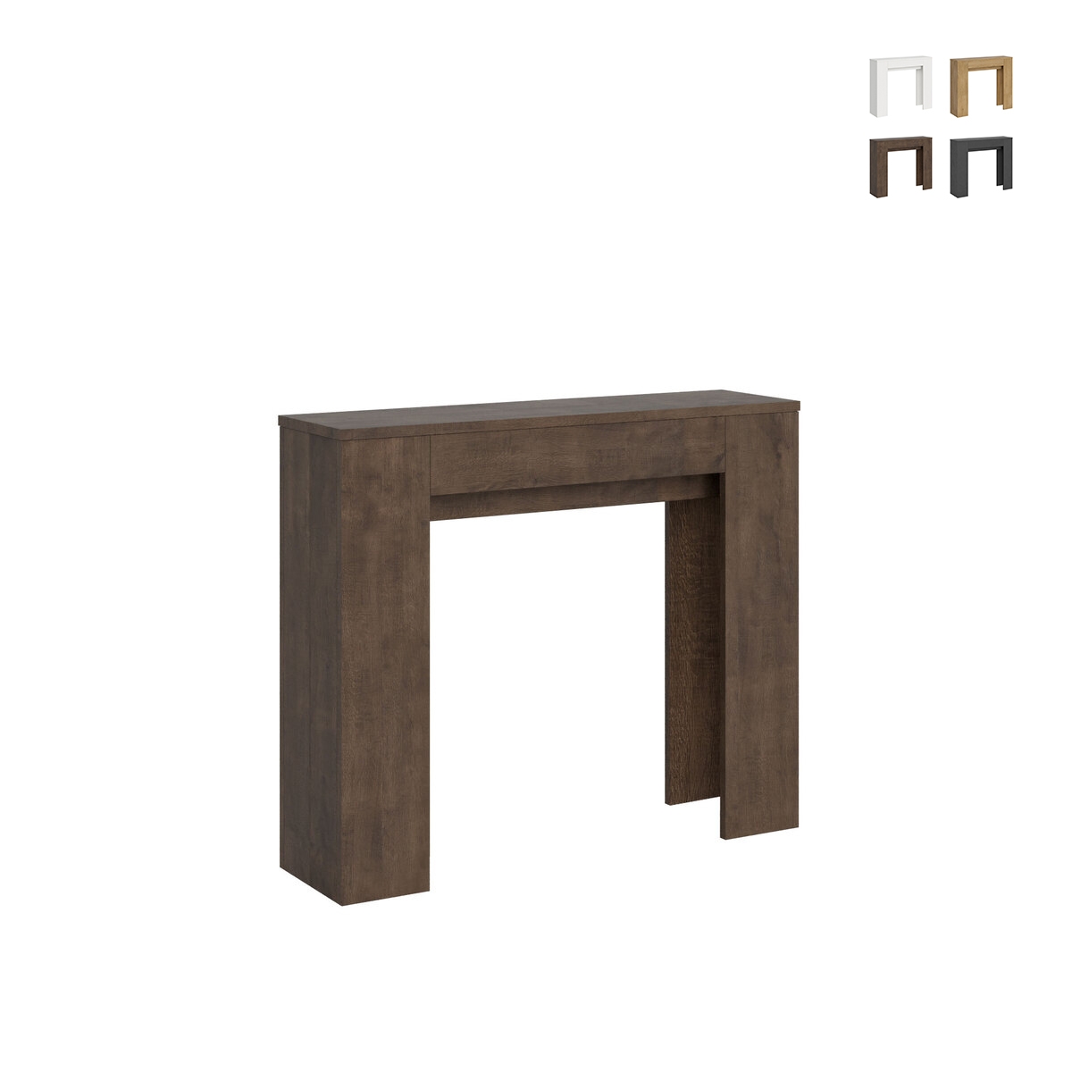 Consolle allungabile sala pranzo cucina 8 persone 90×25-181 Slick Sconti Consolle allungabile sala pranzo cucina 8 persone 90×25-181 Slick Sconti