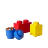 Set 3 contenitori blu rosso giallo LEGO Storage Brick Multi Pack Promozione