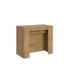 Ausziehbare Konsole aus Naturholz, kompaktes Design 90x48-296 Venus Verkauf