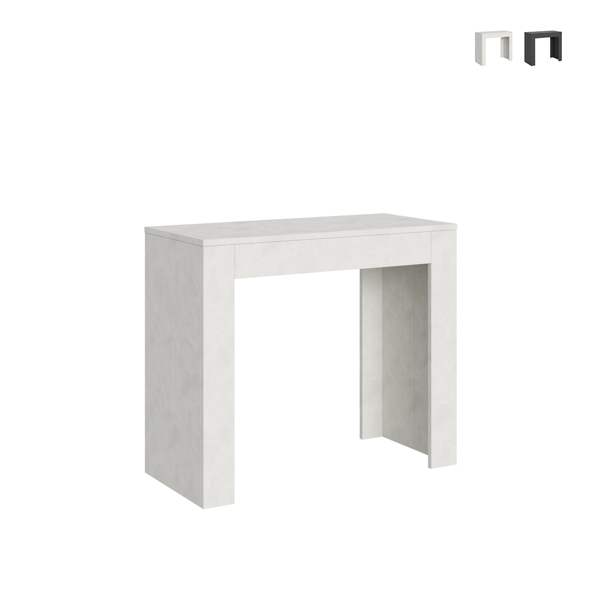 Ausziehbarer Esstisch, modernes Design, 90x42-198, Emy Small Aktion Ausziehbarer Esstisch, modernes Design, 90x42-198, Emy Small Aktion