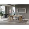 Verlängerbare Platzspar-Konsole 90x40-196 aus Holz Roxell Small Angebot