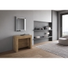 Consolle allungabile con panche integrate salvaspazio 90x42-302 Evolve 
