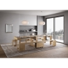 Consolle allungabile con panche integrate salvaspazio 90x42-302 Evolve 