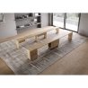 Consolle allungabile con panche integrate salvaspazio 90x42-302 Evolve 