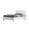 Letto una piazza e mezza contenitore 120x190 in legno bianco Demas Vendita