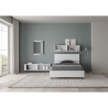 Letto una piazza e mezza 120x200 con contenitore e testiera alta Demas Saldi