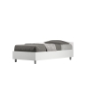 Letto singolo con vano contenitore 80x190 in legno bianco Nuamo Vendita