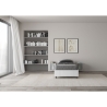 Letto singolo con vano contenitore 80x190 in legno bianco Nuamo Offerta
