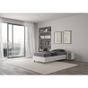 Letto singolo con vano contenitore 80x190 in legno bianco Nuamo Saldi