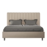 Lit double avec sommier coffre rembourré 160x210 Agueda Vente